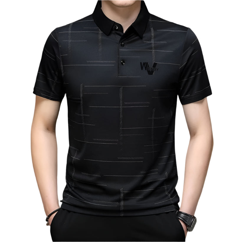 Short Sleeve Turn-down Collar Polo T-Shirt @chichicmart