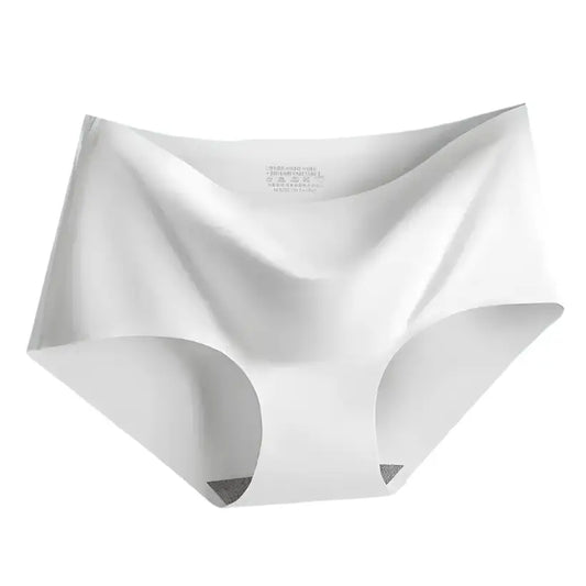 Seamless Ice Silk Panties – Mid-Waist Comfort Briefs @chichicmart