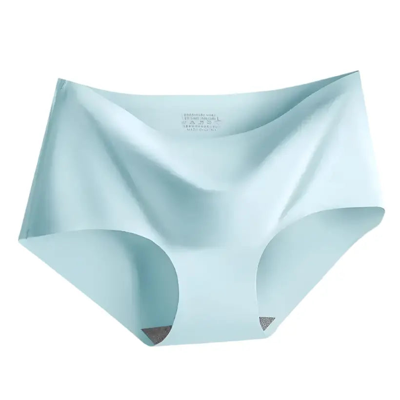 Seamless Ice Silk Panties – Mid-Waist Comfort Briefs @chichicmart