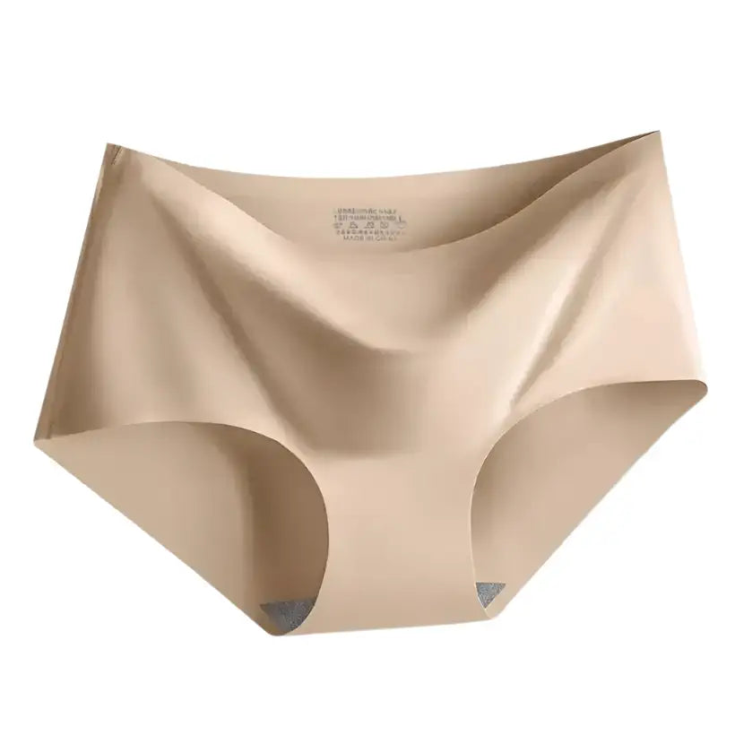 Seamless Ice Silk Panties – Mid-Waist Comfort Briefs @chichicmart