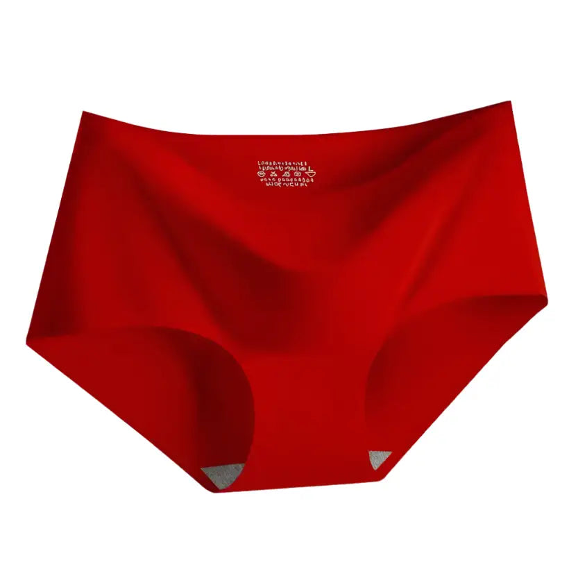 Seamless Ice Silk Panties – Mid-Waist Comfort Briefs @chichicmart