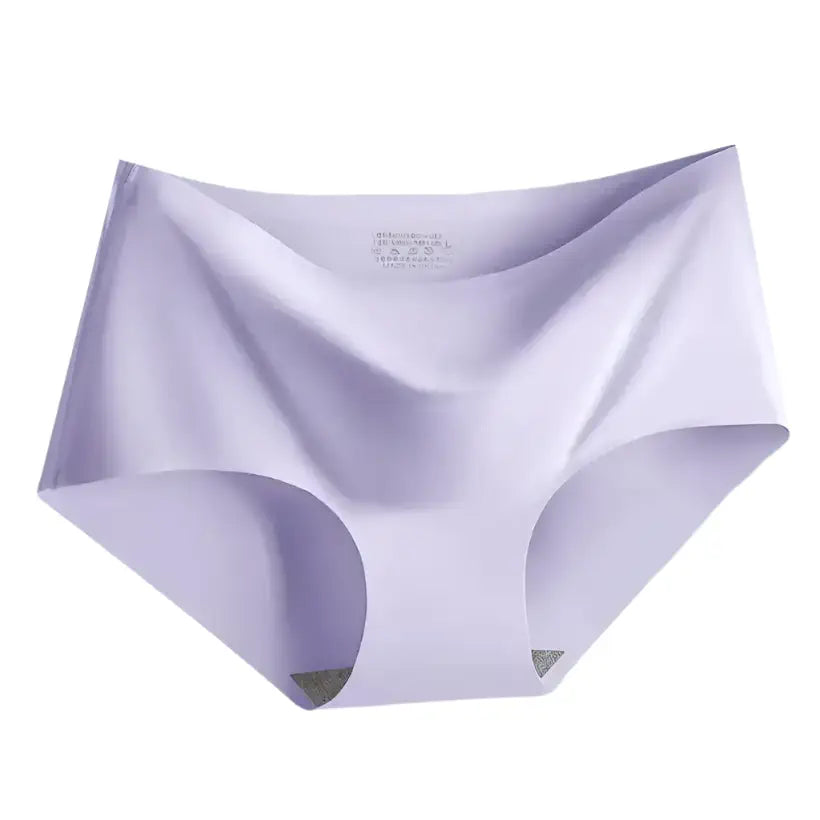 Seamless Ice Silk Panties – Mid-Waist Comfort Briefs @chichicmart