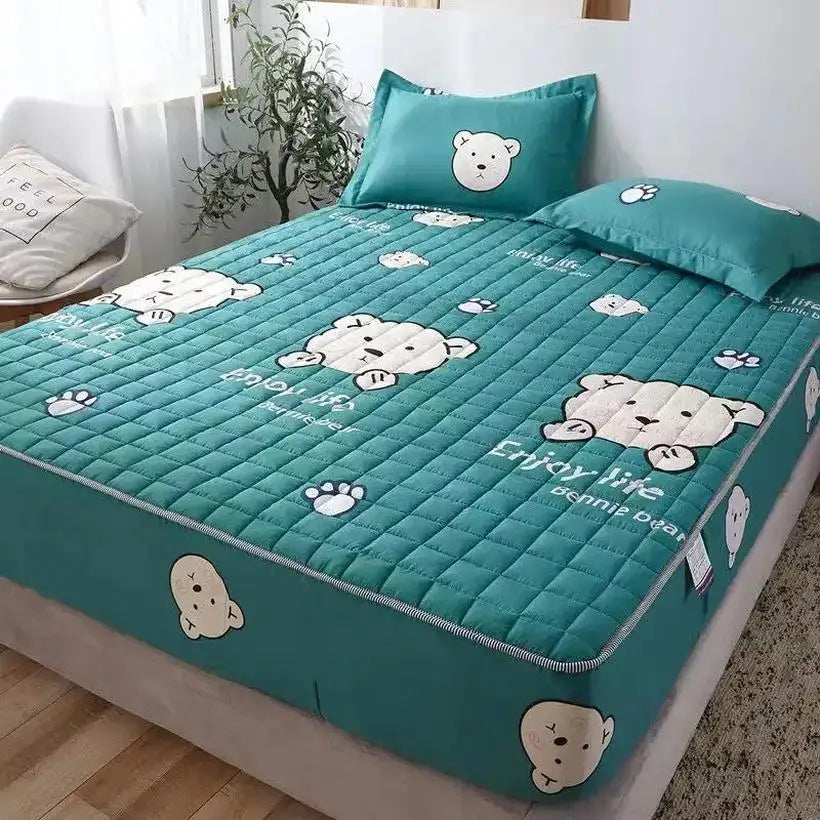 Soft Anti-Bacterial Topper Pad & Fitted Bed Sheet @chichicmart