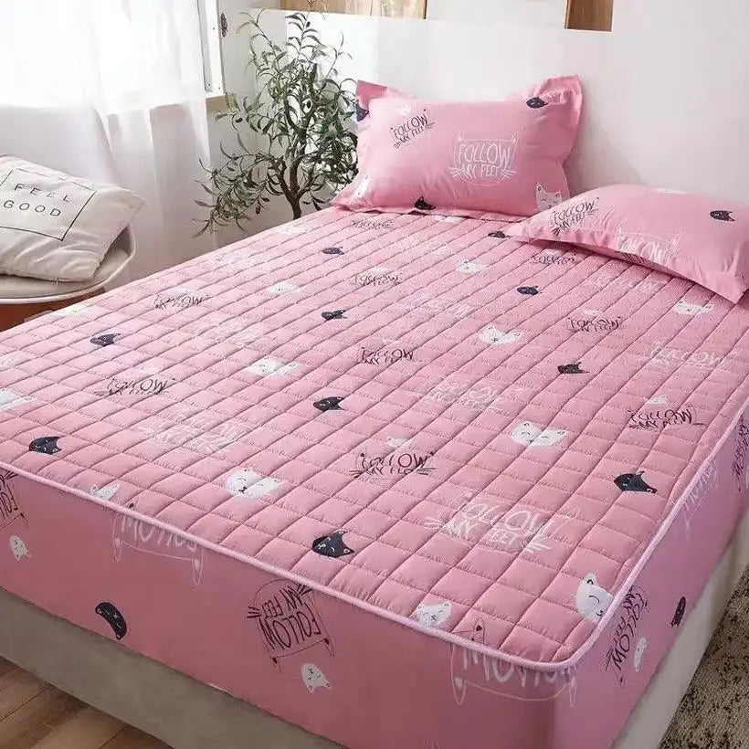 Soft Anti-Bacterial Topper Pad & Fitted Bed Sheet @chichicmart