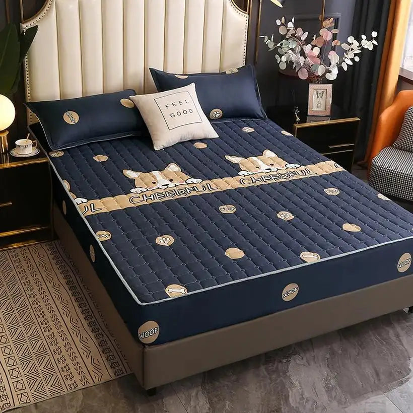 Soft Anti-Bacterial Topper Pad & Fitted Bed Sheet @chichicmart