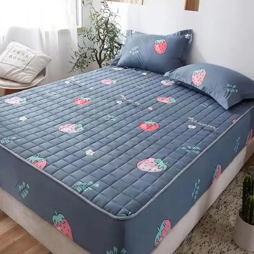 Soft Anti-Bacterial Topper Pad & Fitted Bed Sheet @chichicmart