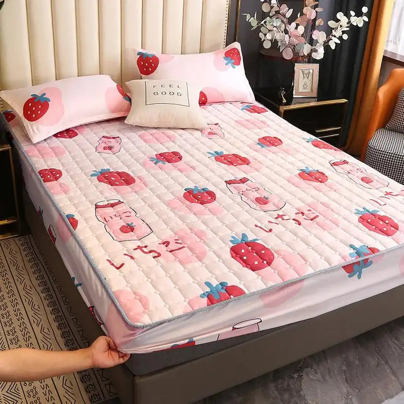 Soft Anti-Bacterial Topper Pad & Fitted Bed Sheet @chichicmart