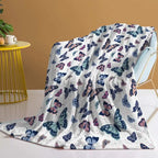 Soft Butterfly Flannel Throw Blankets @chichicmart