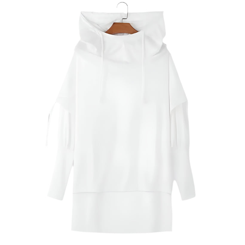 Solid Loose Turtleneck Hoodie @chichicmart