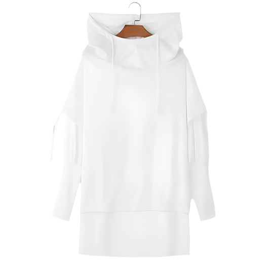 Solid Loose Turtleneck Hoodie @chichicmart