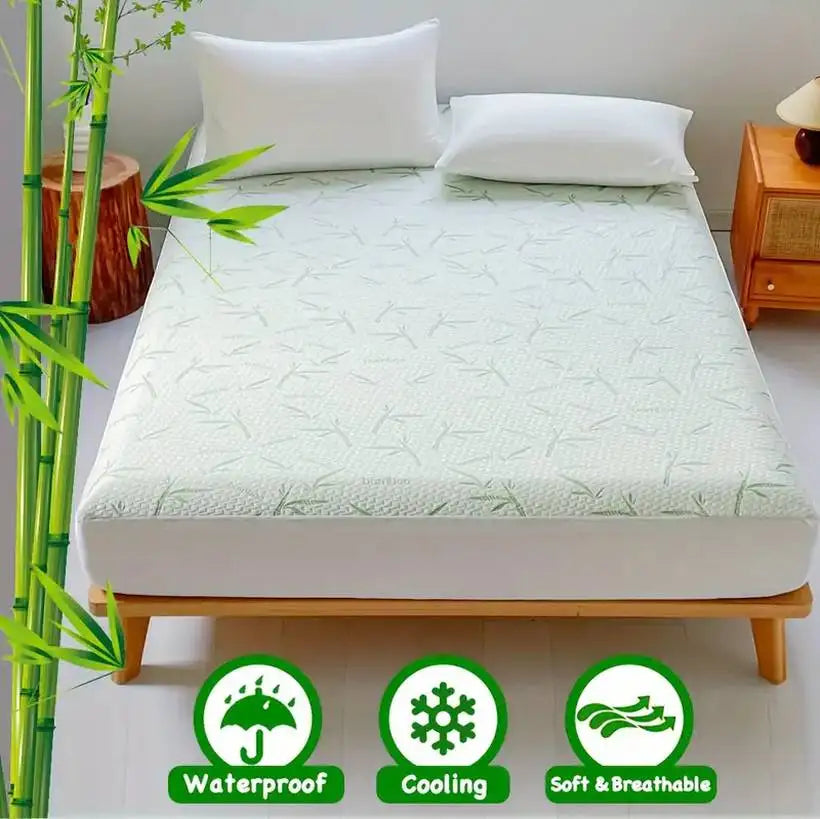 Waterproof Bamboo Mattress Protector @chichicmart