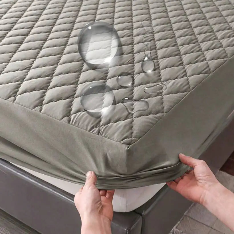 Waterproof Fitted Mattress Protector Cover @chichicmart