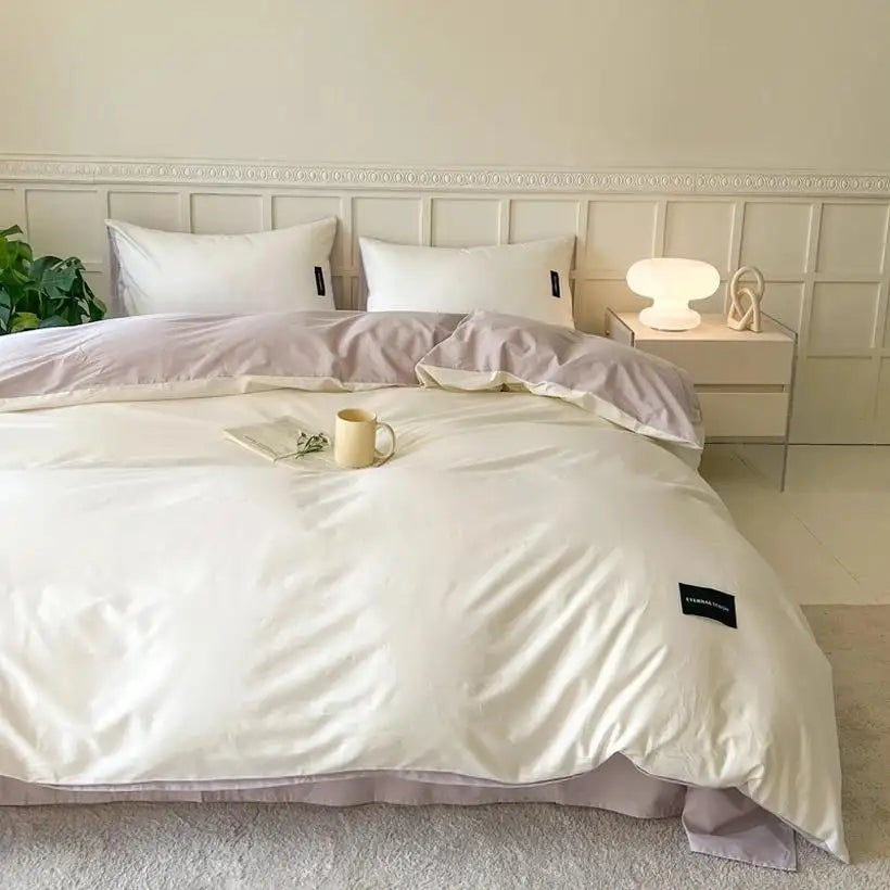 White Luxury Duvet Cover Set @chichicmart