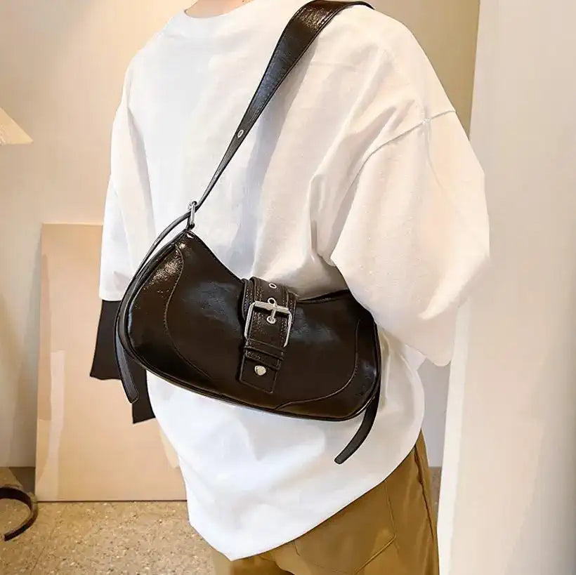 Women's Shoulder Bag, Solid Versatile Handbag @chichicmart