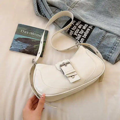 Women's Shoulder Bag, Solid Versatile Handbag @chichicmart