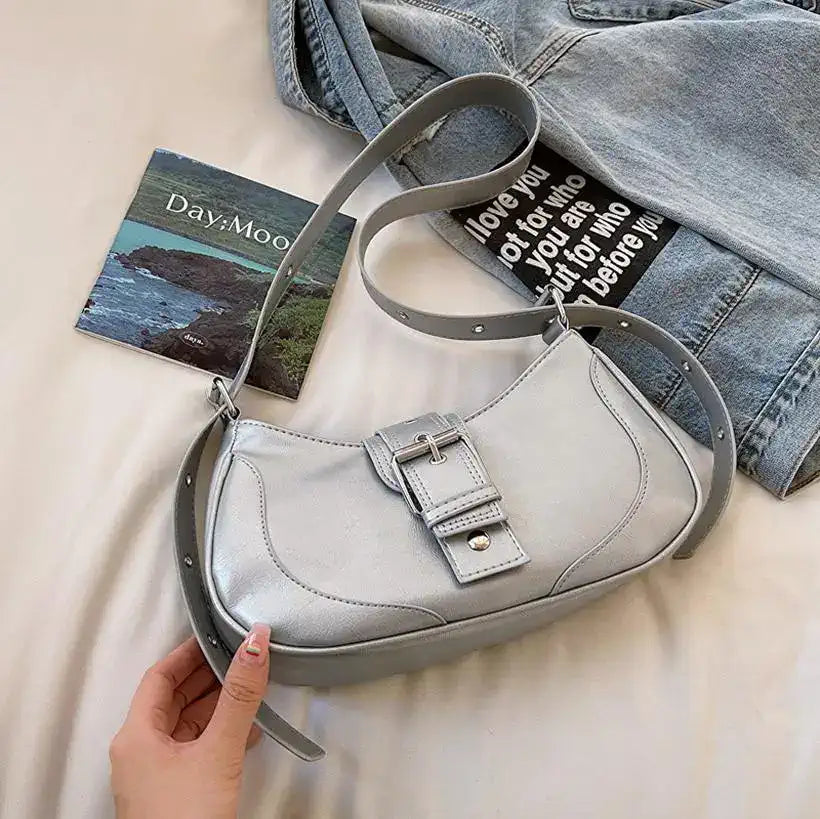 Women's Shoulder Bag, Solid Versatile Handbag @chichicmart