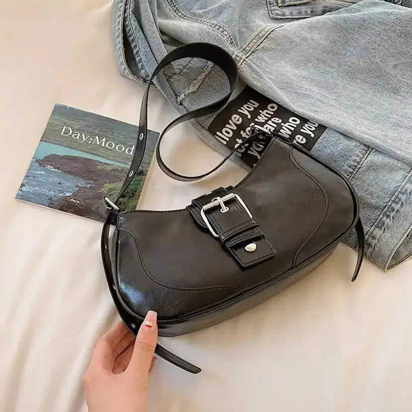 Women's Shoulder Bag, Solid Versatile Handbag @chichicmart