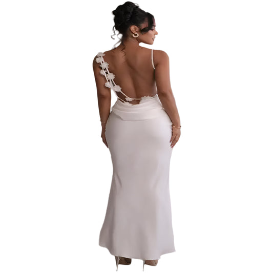 Women's Backless Spaghetti Strap Maxi Dress @chichicmart