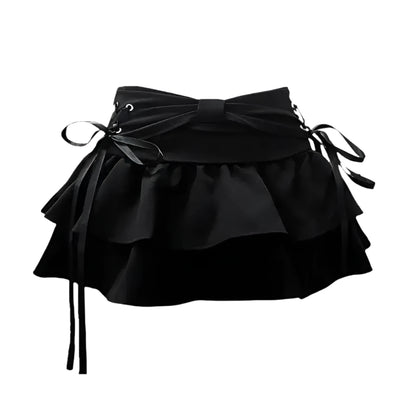 Women's Blue Denim Pleated A-Line Skirt @chichicmart