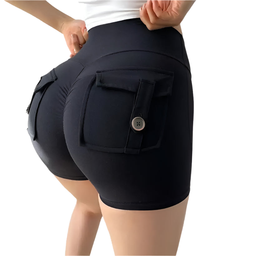Women's High-Waisted Scrunch Butt Workout Shorts @chichicmart