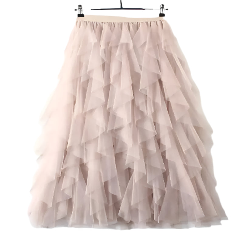 Women's Korean High-Waisted Pleated Maxi Skirt @chichicmart