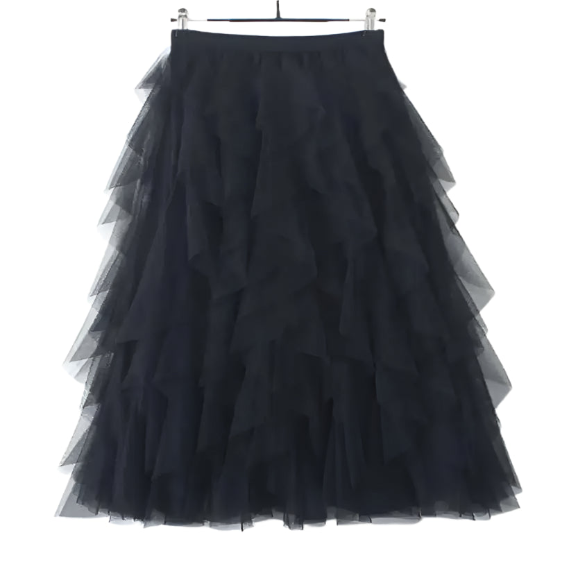 Women's Korean High-Waisted Pleated Maxi Skirt @chichicmart