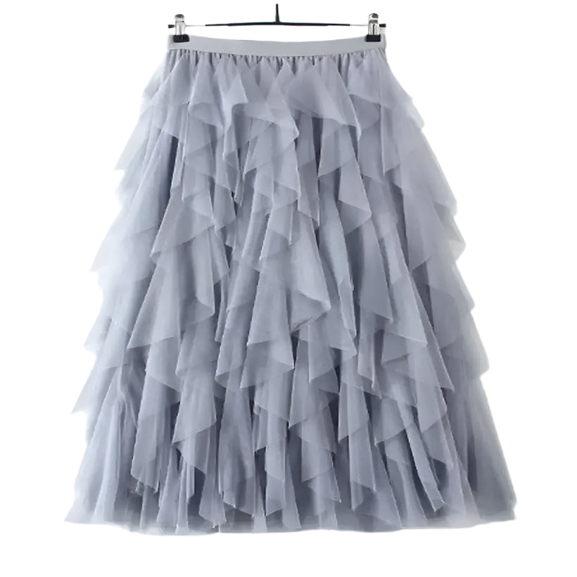 Women's Korean High-Waisted Pleated Maxi Skirt @chichicmart