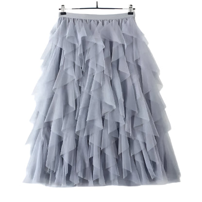 Women's Korean High-Waisted Pleated Maxi Skirt @chichicmart