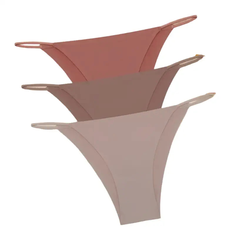 Women’s Seamless Ice Silk Panties – Ultra-Thin Low-Rise Briefs @chichicmart