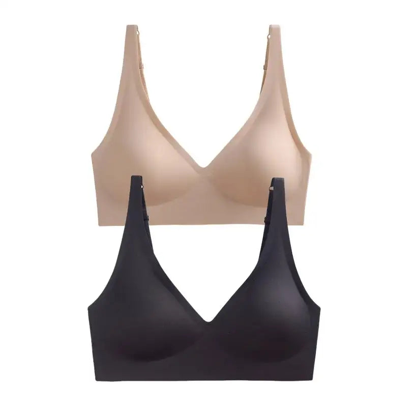 Women's Seamless Wireless Push-Up Bra and Panty Set @chichicmart
