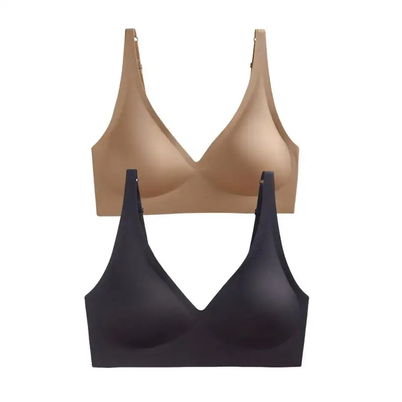 Women's Seamless Wireless Push-Up Bra and Panty Set @chichicmart