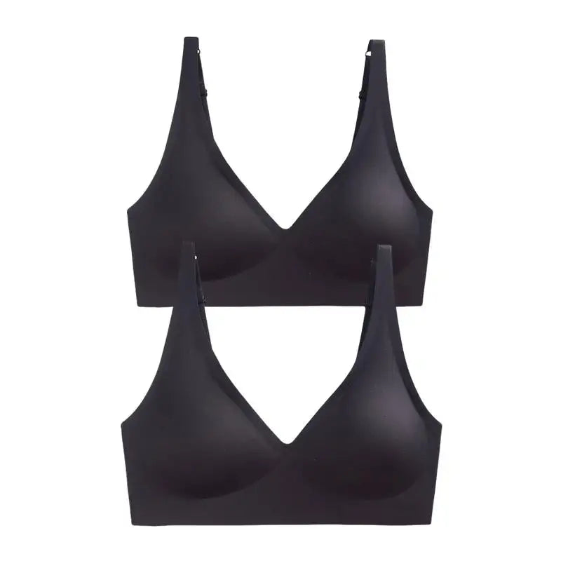 Women's Seamless Wireless Push-Up Bra and Panty Set @chichicmart