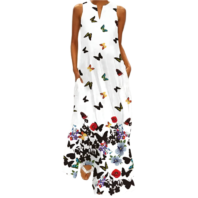 Women's Vintage Sleeveless Party Sundress @chichicmart