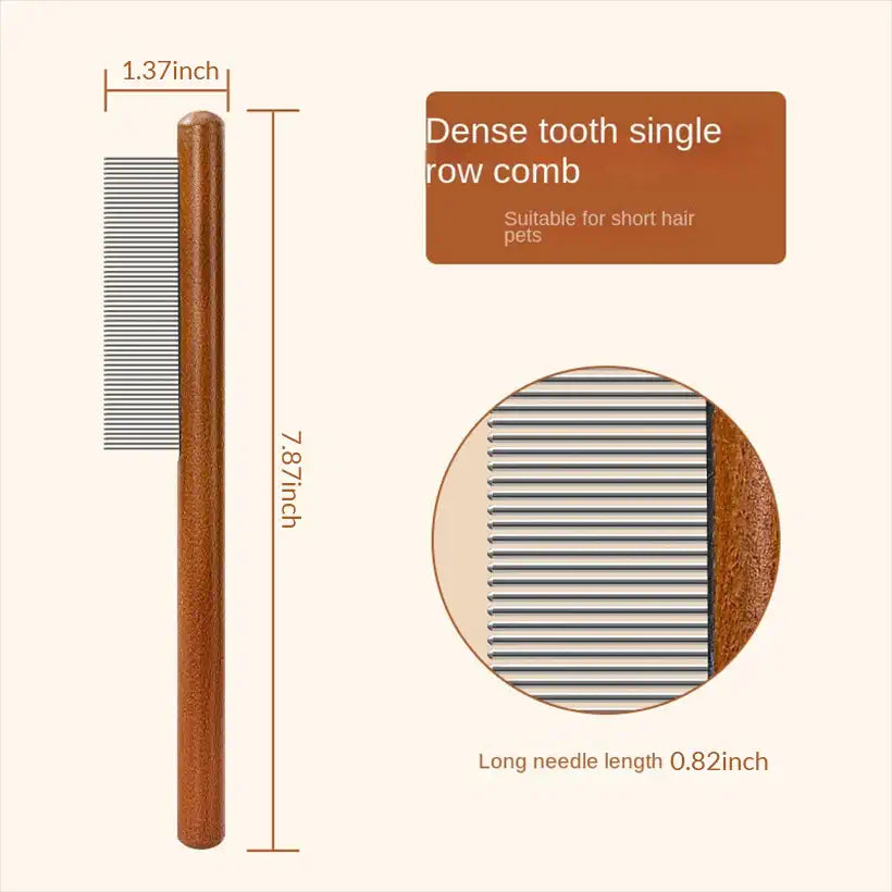 Wooden Comb For Pets @chichicmart