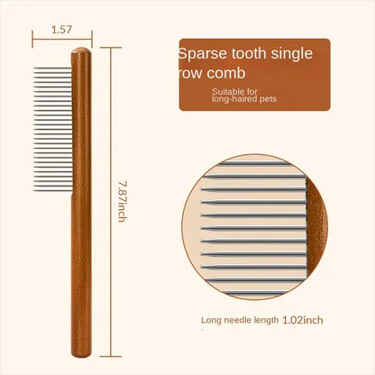 Wooden Comb For Pets @chichicmart